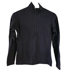 MEC Black Polartec 1/2 Zip Thermal Base Layer Top – outdoor performance fleece –
